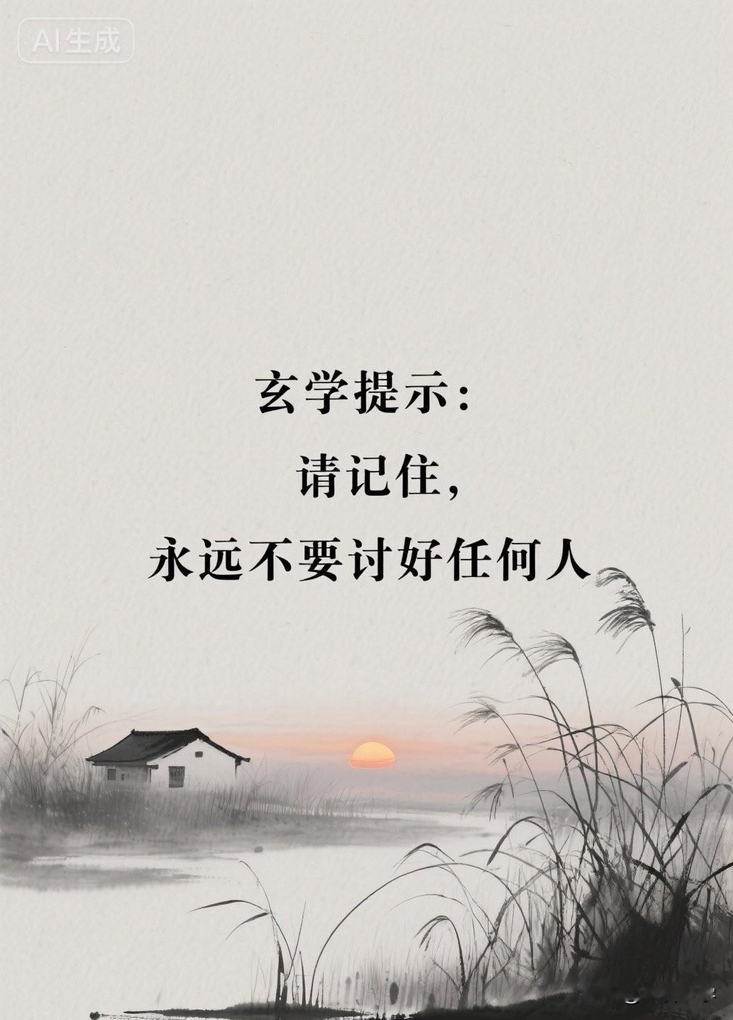 玄学提醒：请记住，永远不要讨好任何人

你有没有过这样的经历？

你请客吃饭，点