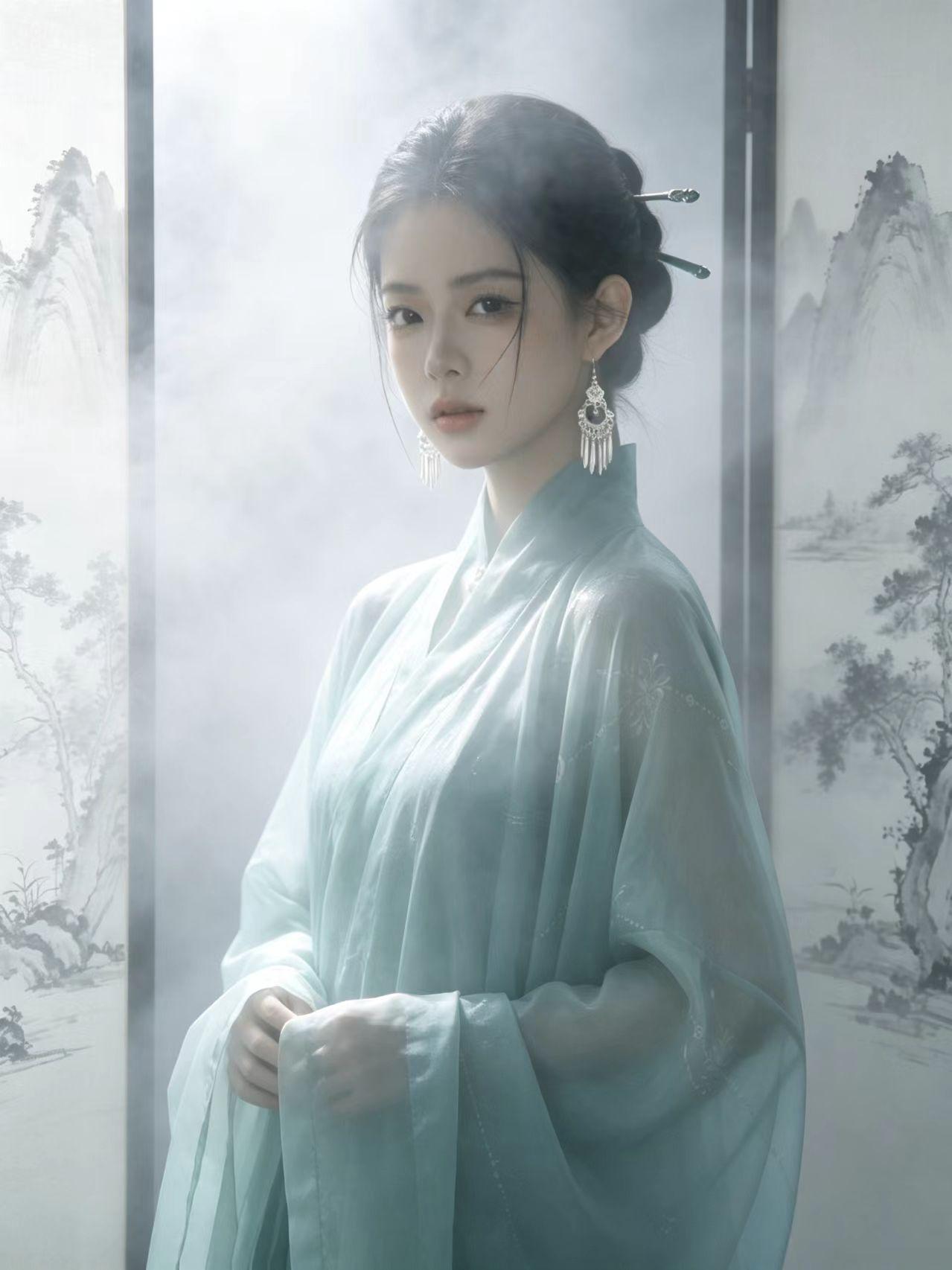 古典风韵，离不开朦胧的意境。有时候我们是前期点烟饼，有时候是后期加烟雾效果。但是