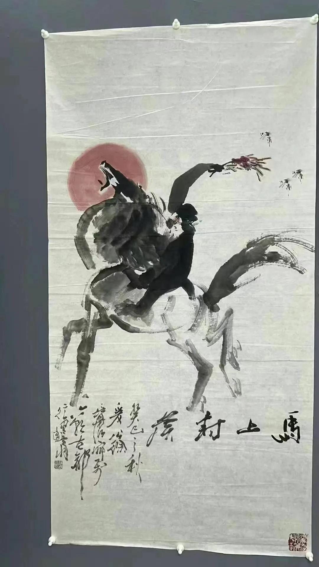 “东方猴王”——徐培晨教授，《马上封侯》， 68×137cm，带出版