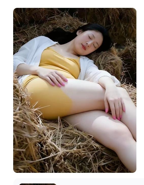 甜睡在草堆，
蚊子四处飞，
天降大美女，
吸血到天黑。
