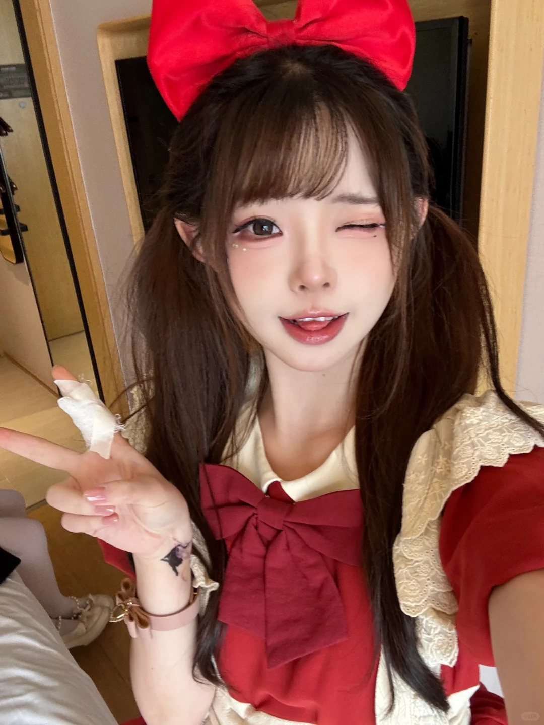 女朋友这张照片也太可爱了吧！