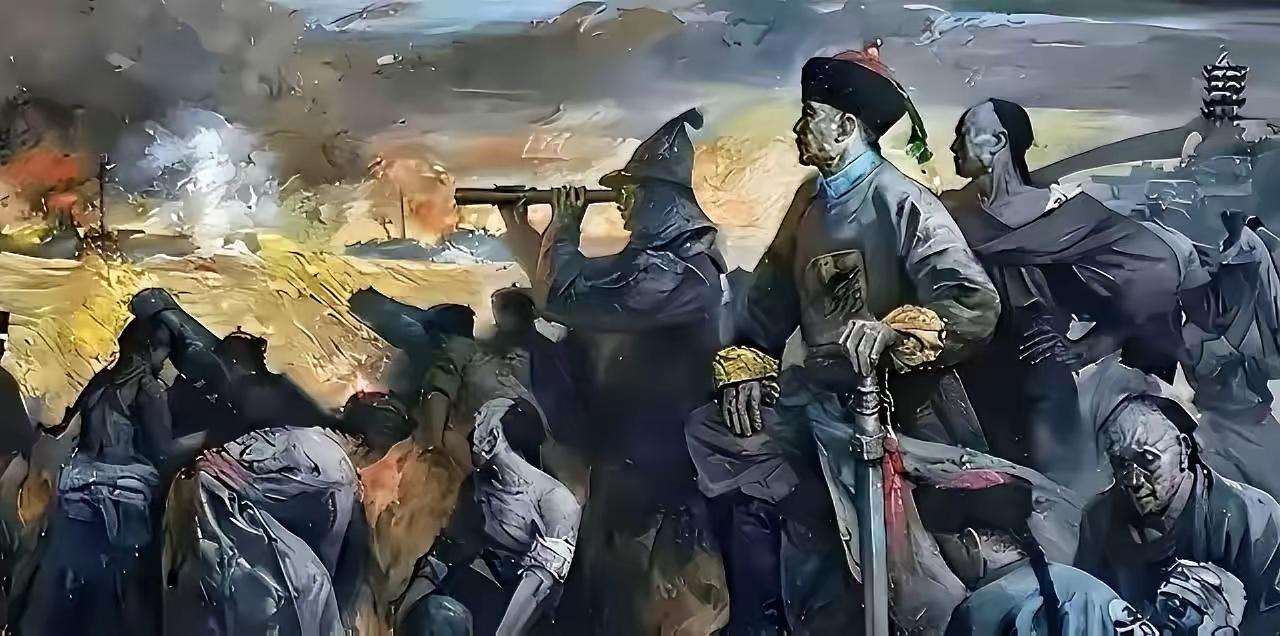 1876年，64岁的左宗棠打到新疆敌占区时，忽然冒出一百来个衣着破烂的清朝官兵，