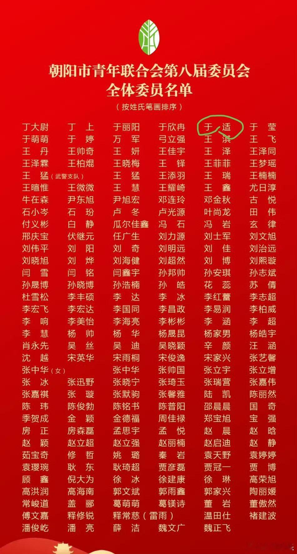 恭喜朝阳市青年委员于适[送花花] 
