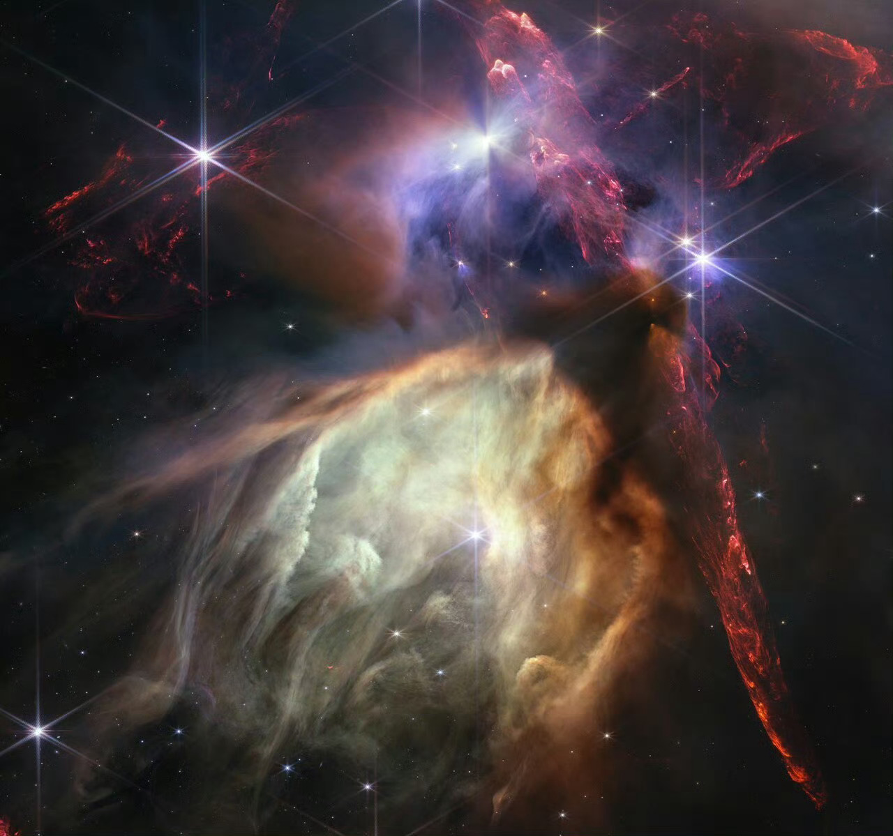 #每天一天文图# NASA/ESA/CSA 詹姆斯·韦伯太空望远镜拍摄的一周年图