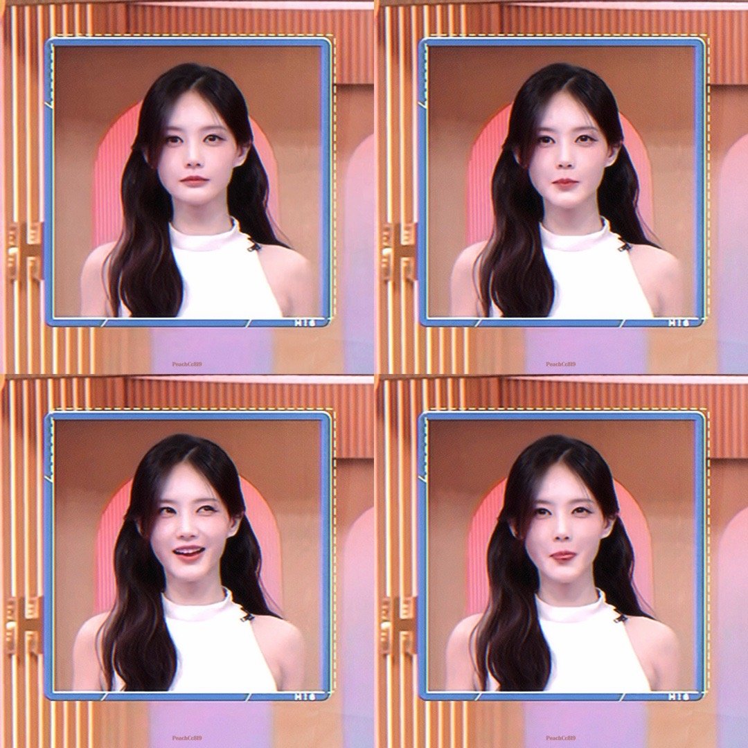 李一桐顶光美成这样 录制现场白裙造型好亮眼，顶光都难掩精致五官，笑容明媚动人，模