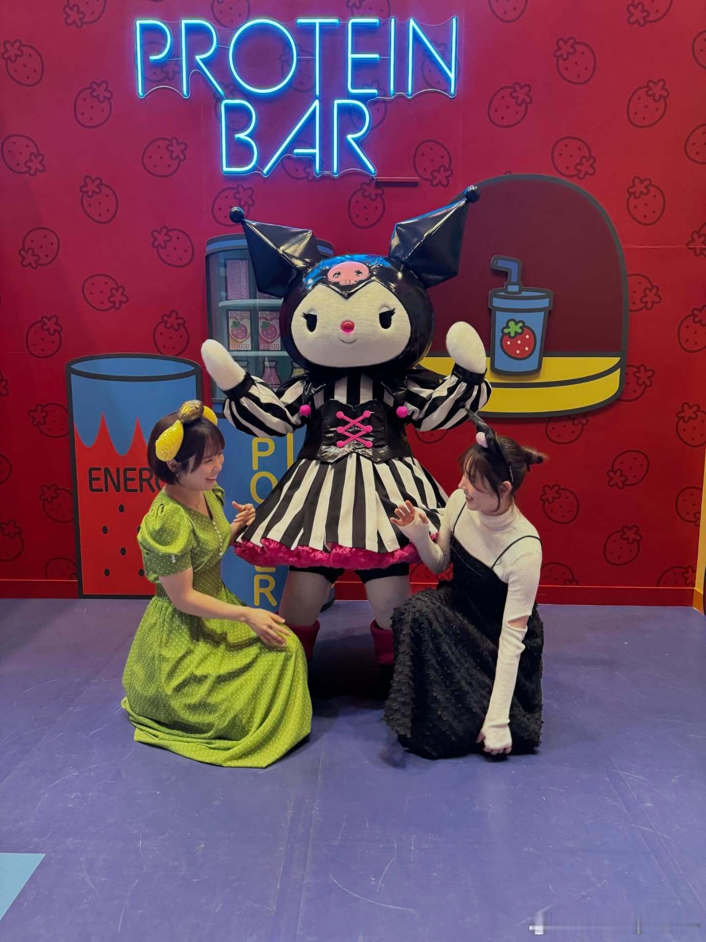 平野美宇：时差投稿来了⌛️💭在三丽鸥彩虹乐园的协助下，我和千酱（志田千阳）一起