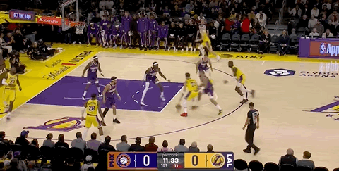 开始了！湖人第一球，东契奇打进！太阳vs湖人