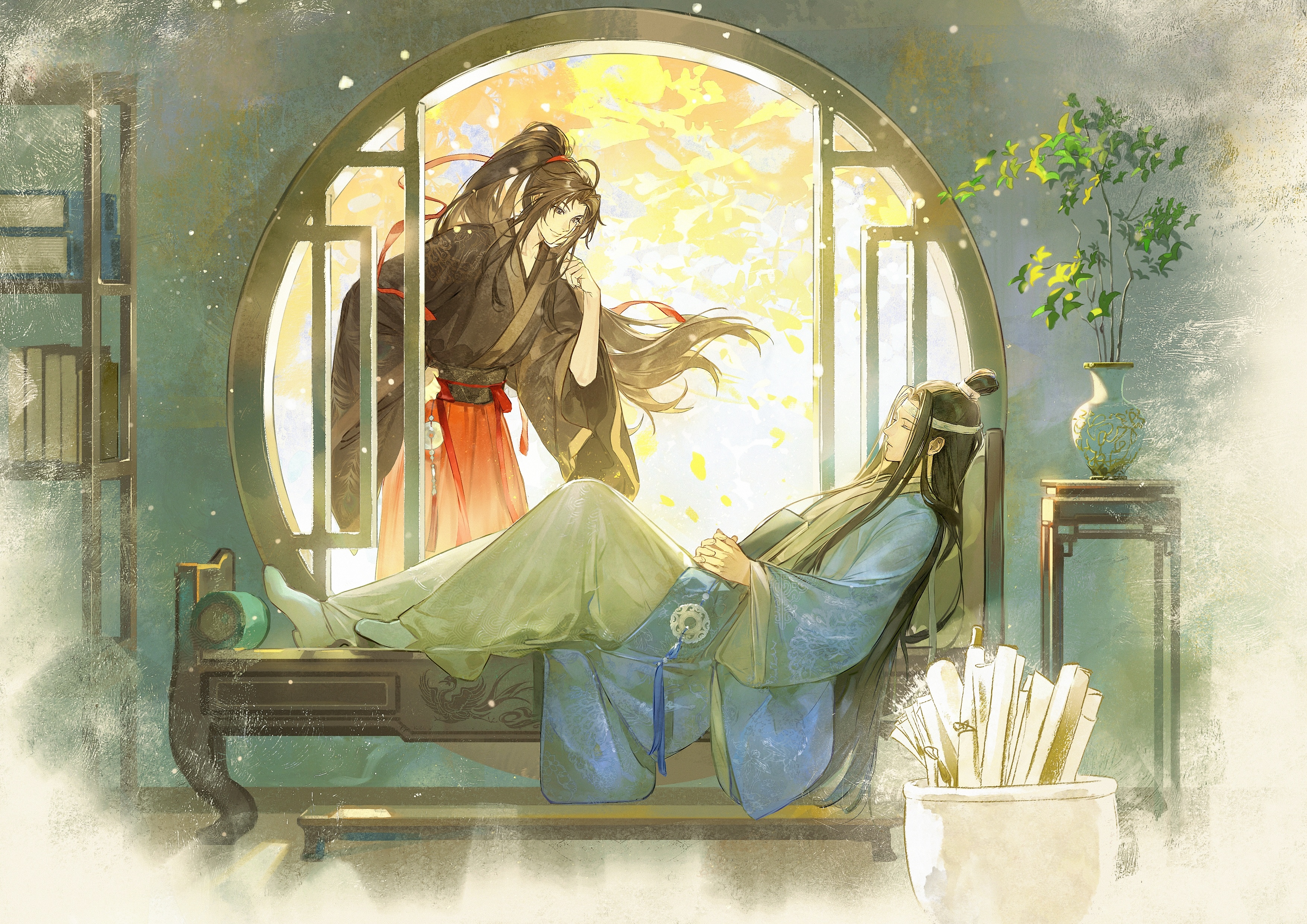魔道祖师动画魔道祖师动画开播八周年 蓝忘机｜魏无羡｜忘羡看心上人的睡颜也是一种幸