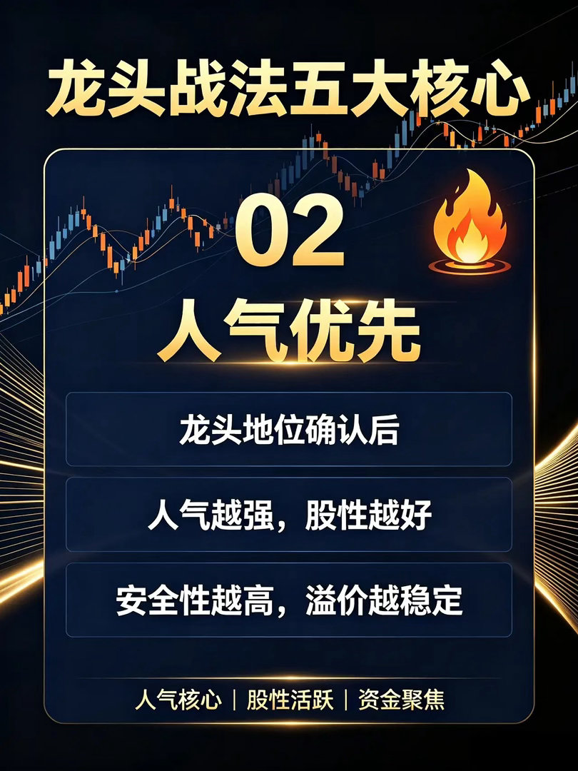 龙头战法五大核心做龙头战法，最重要的不是每天都交易，而是只做最确定、最核心的机会
