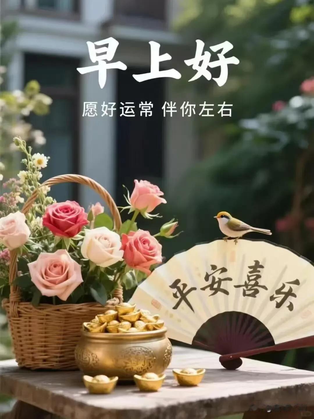 天亮啦，抛开昨日烦恼，带着热爱奔赴今天。