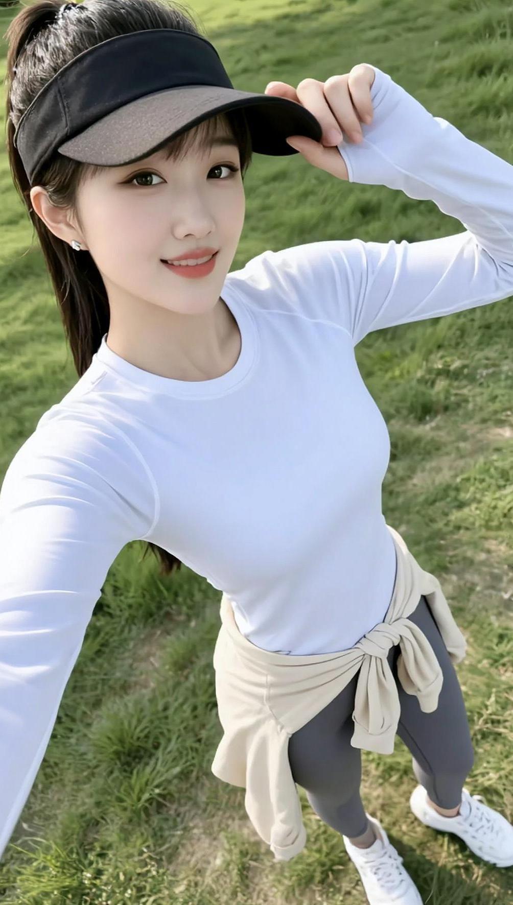 AI户外健身自拍 抖音ai创作