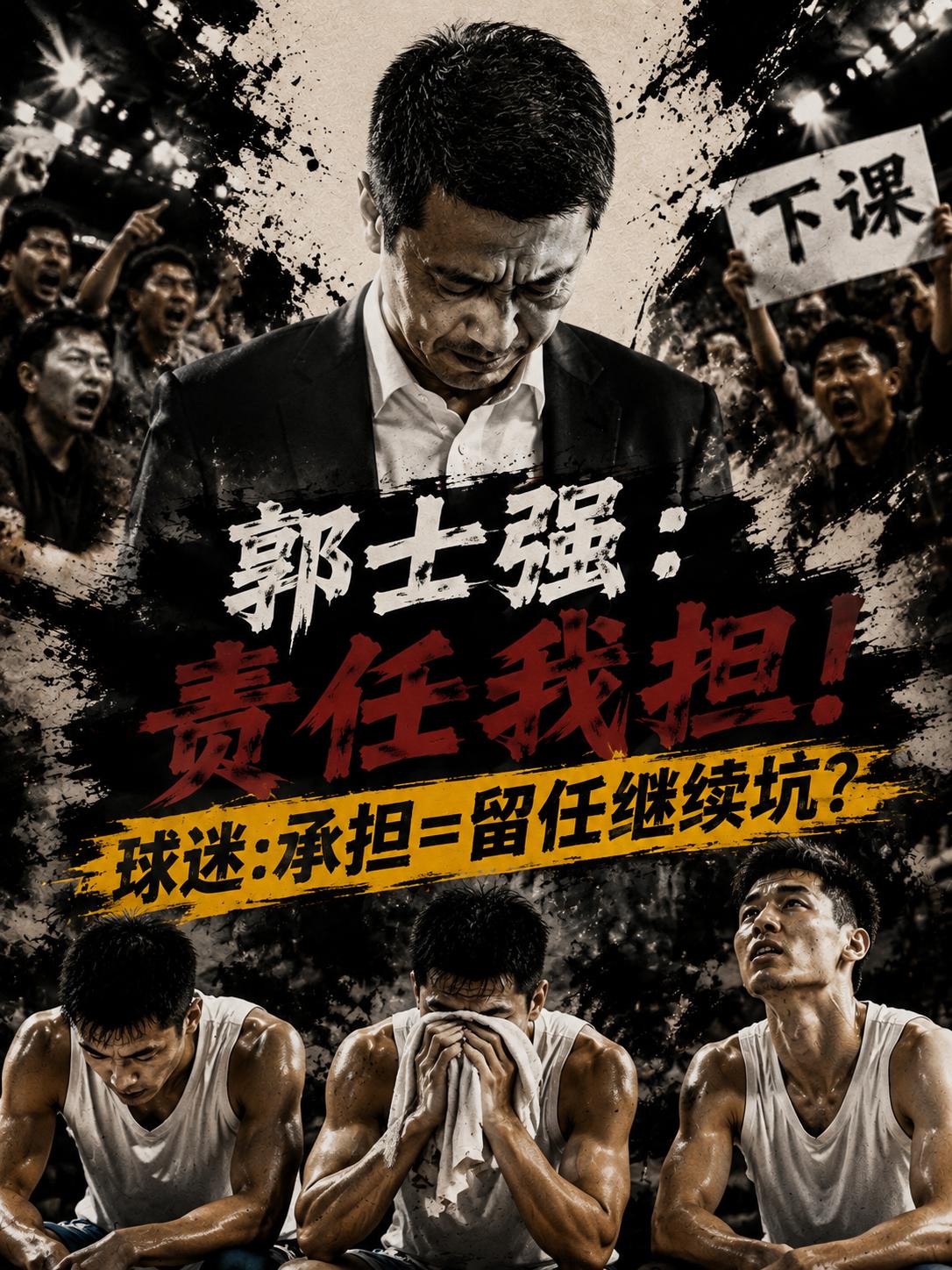 郭士强主动承担责任，但球迷为什么不买账？难道换帅真的能够解决问题吗？毕竟就在本场