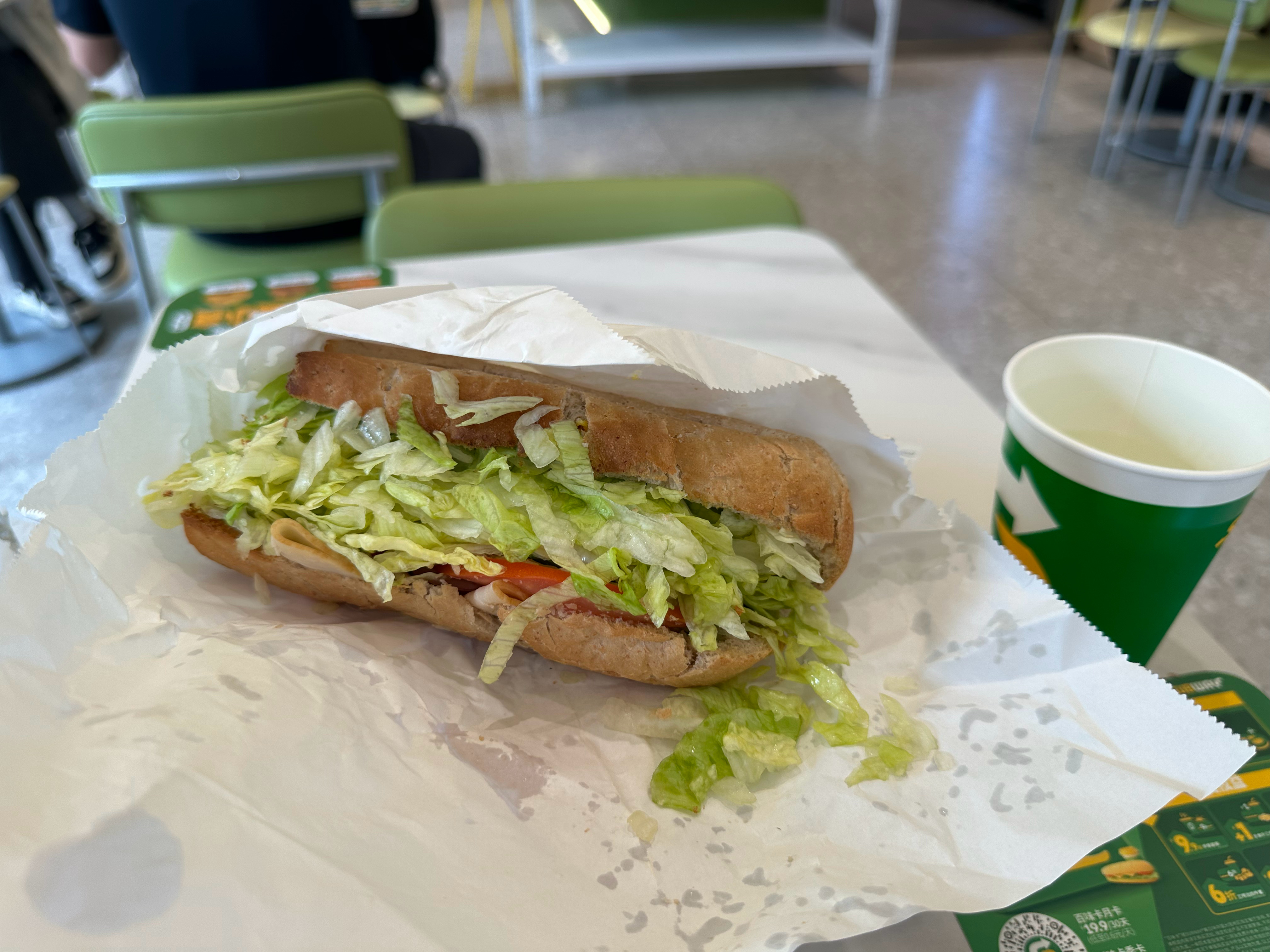在Subway备注多点菜，许愿过于成功