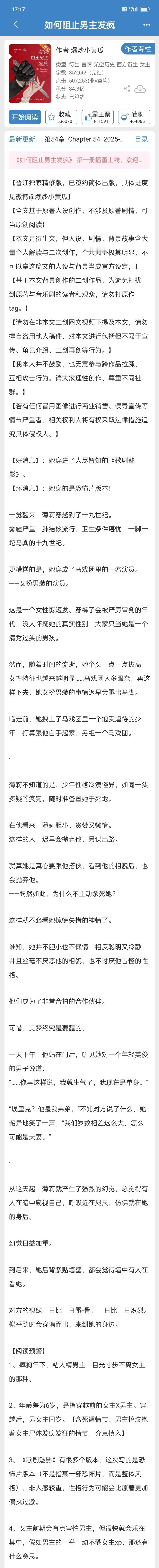 【旧文回顾time】2024年晋江排行榜top18 ​​​