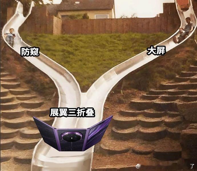 杨幂三折叠片场花絮 新一代三折叠藏着满满的细节巧思，杨幂片场花絮意外曝光的防窥手