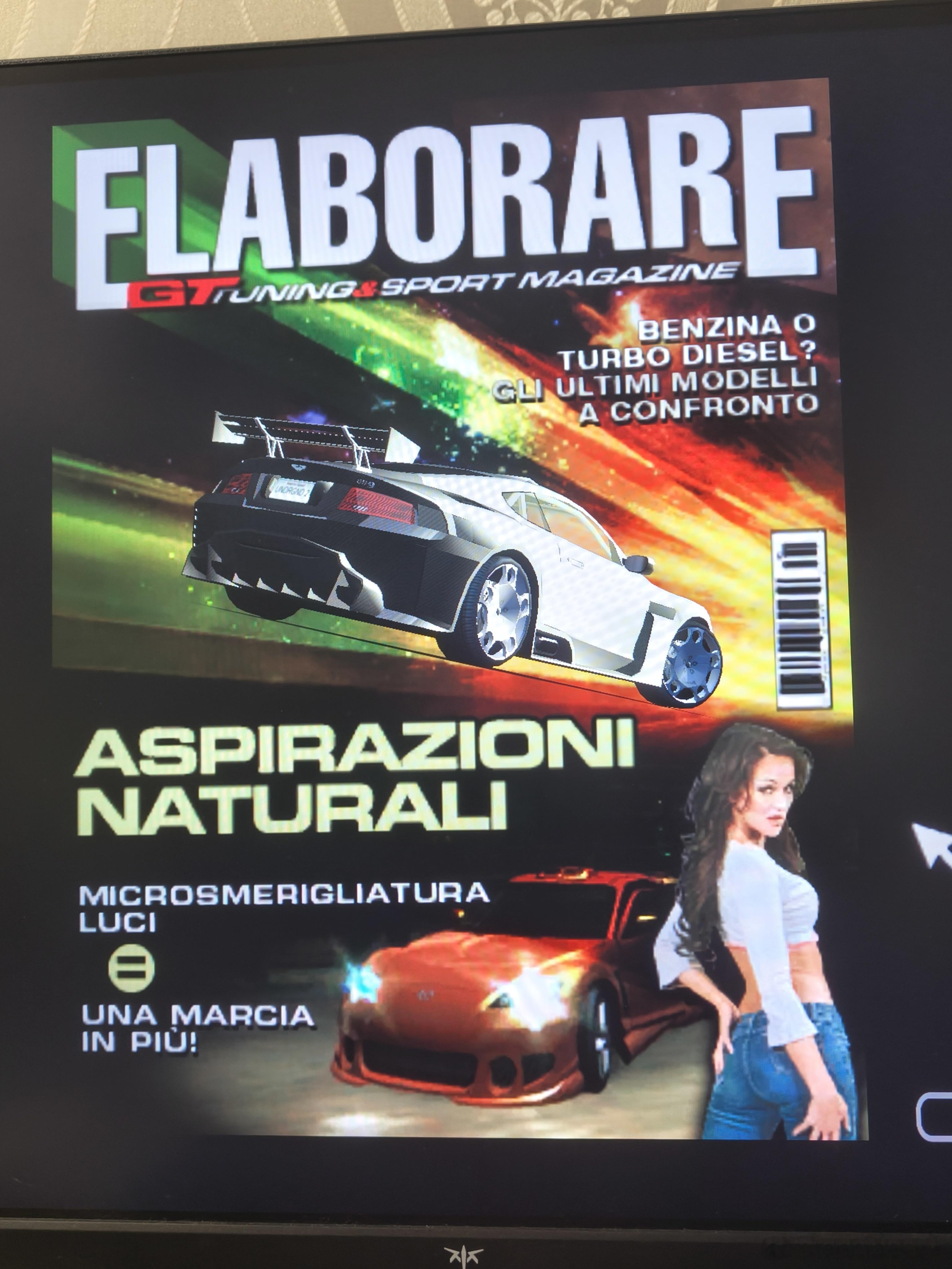 极品飞车8里的意大利语改装车杂志封面翻译过来大概是汽油机还是涡轮柴油机，对比最新