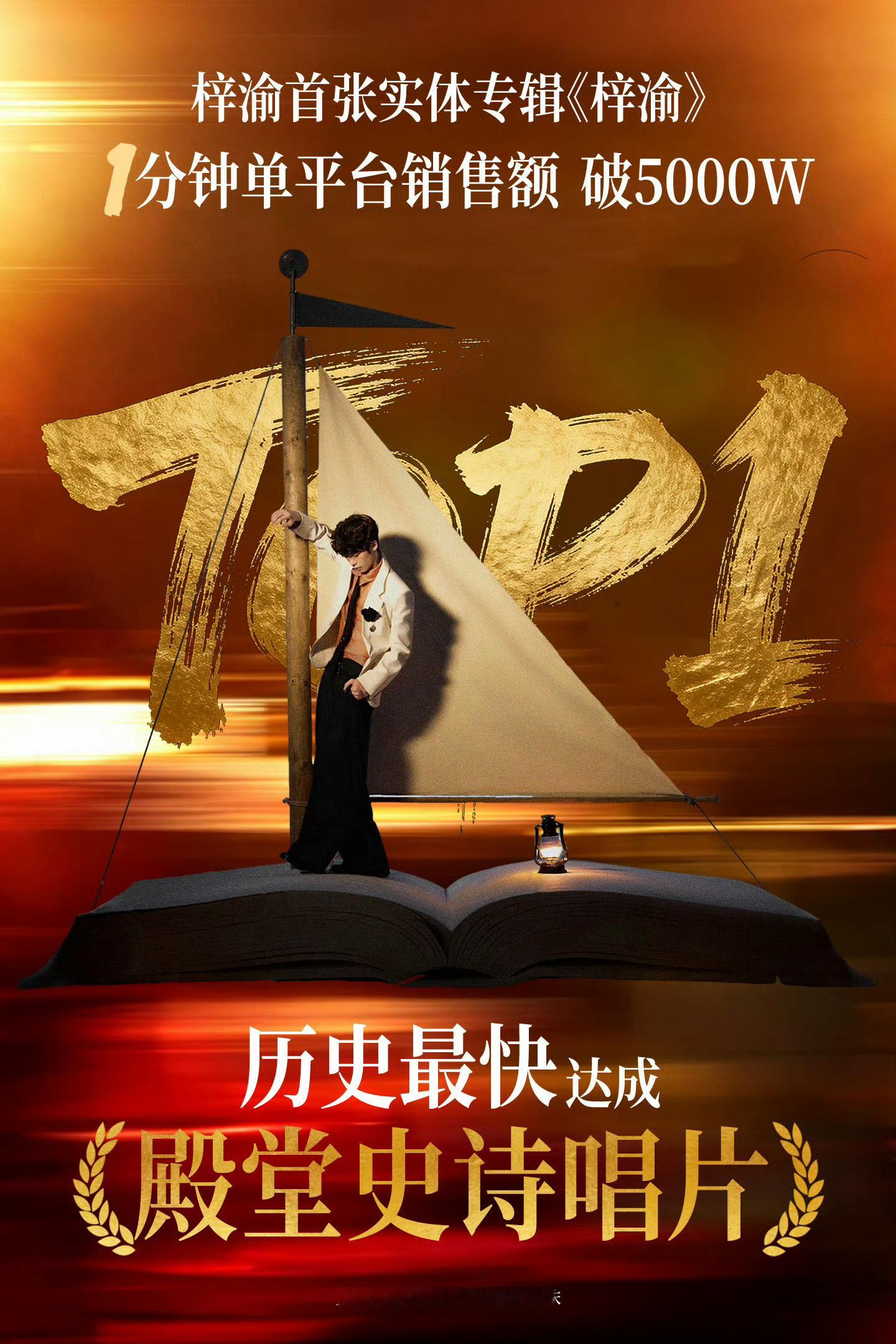 梓渝丨梓渝专辑开售即秒切梓渝首张实体同名专辑《梓渝》预售开启仅1分钟，单平台销售