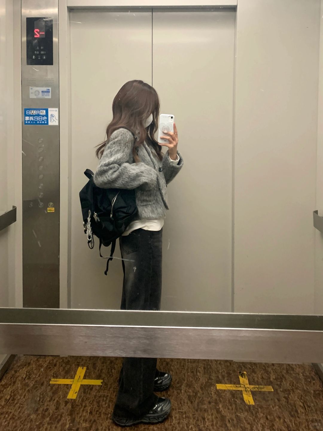 上学了｜短款毛呢显得比例好好👍