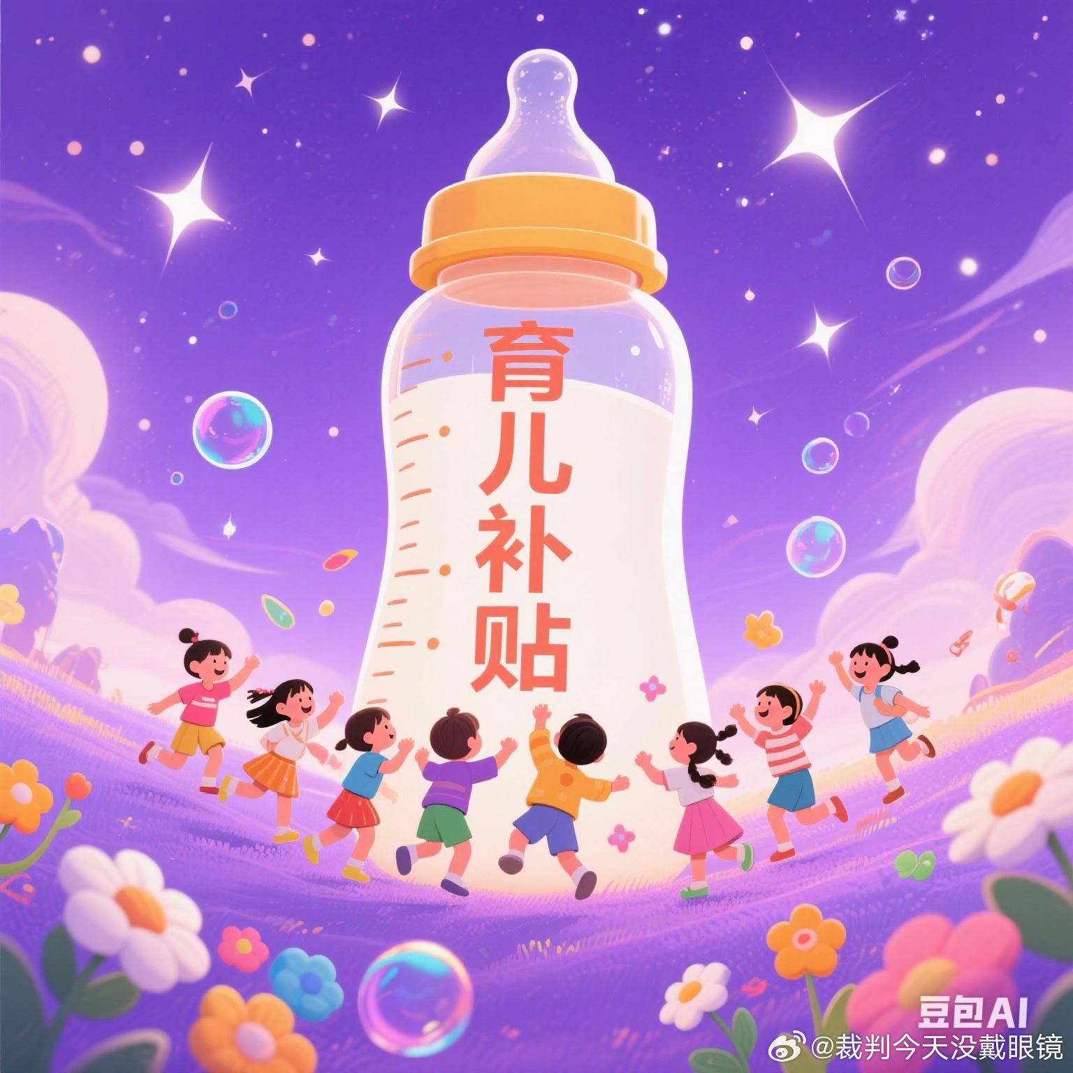 路过看到这个生娃补贴政策，真的有点暖到！听说全国孕妈和0-3岁宝宝家庭都能领，实