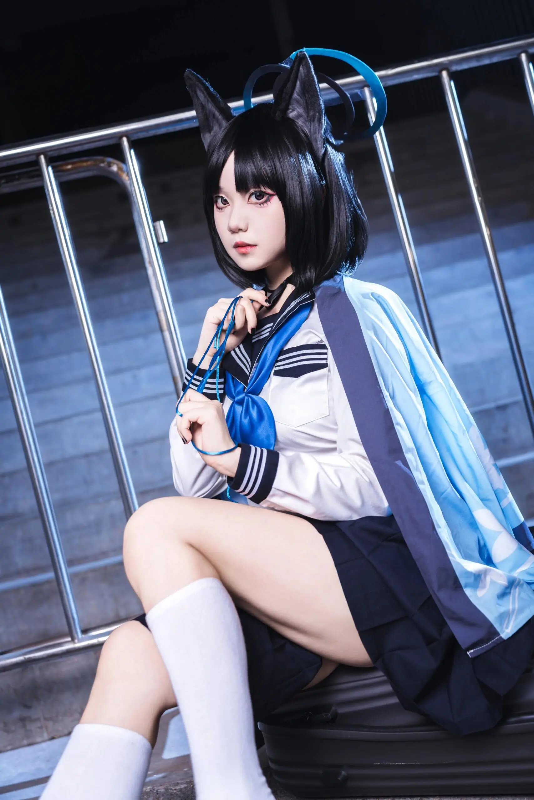 cospaly 二次元少女 蔚蓝档案cos 桐生桔梗 这谁能顶得住啊