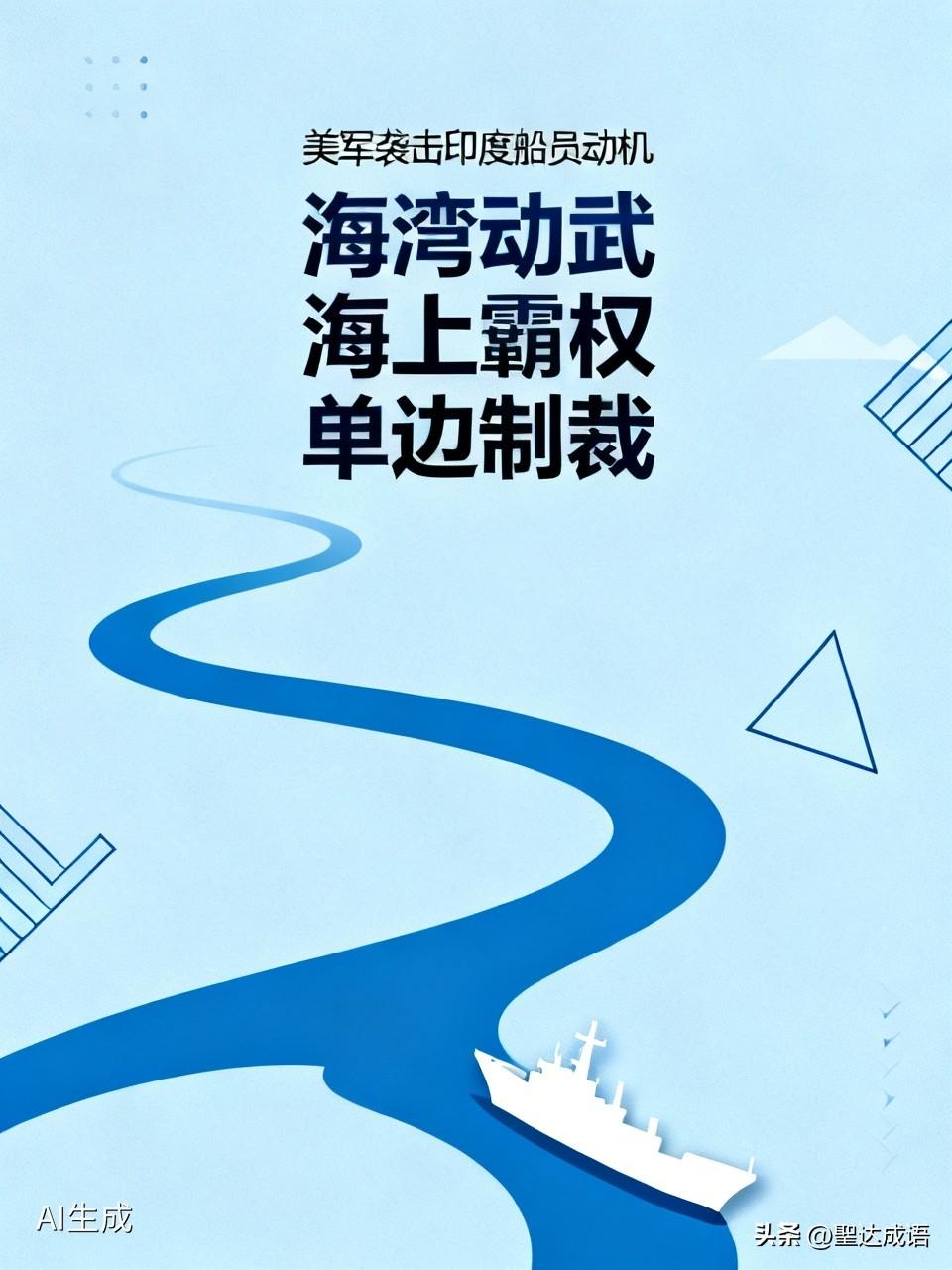美军打着封锁伊朗石油的幌子在海湾动武，借袭击商船立海上霸权。专挑载印度船员船只敲