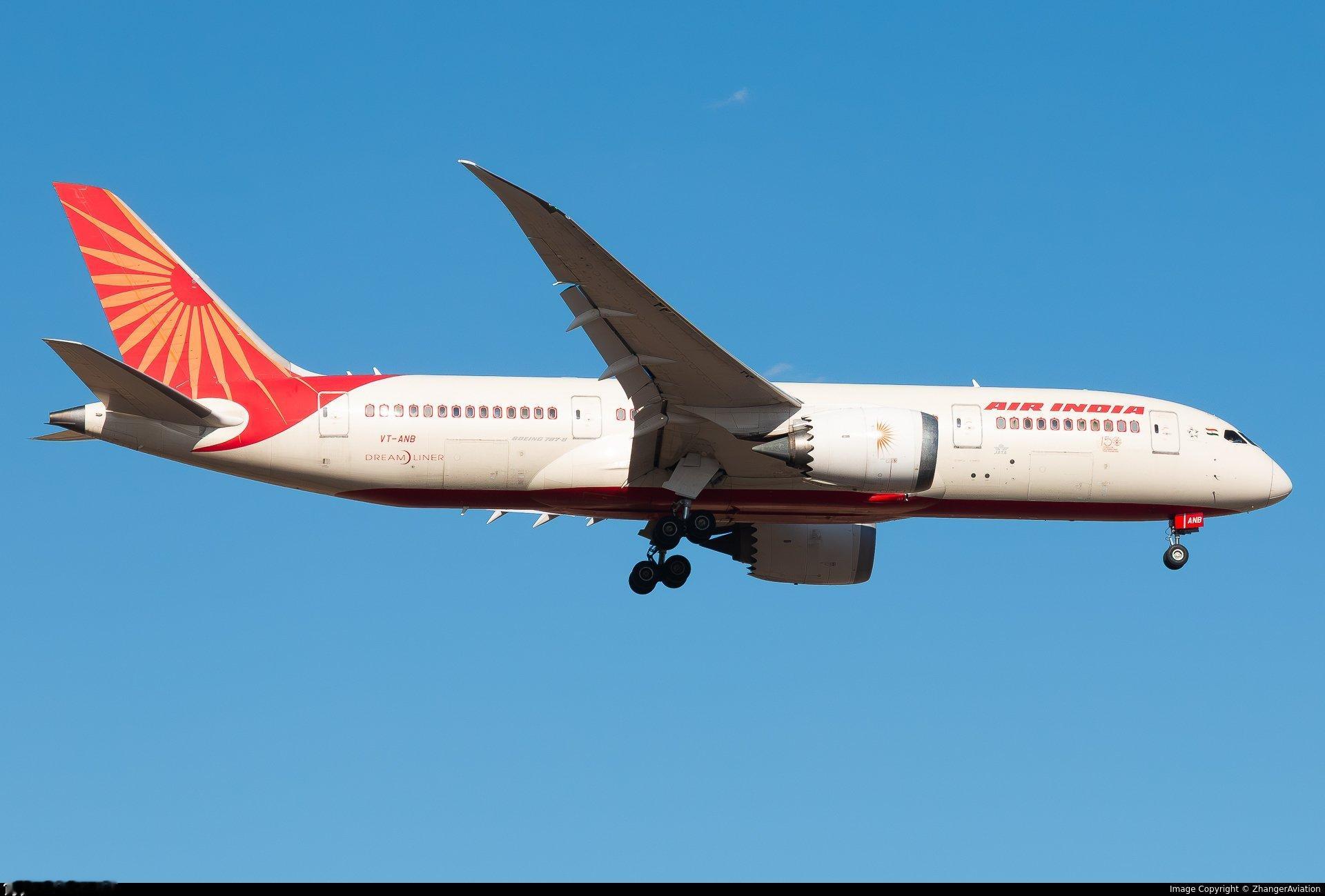烽火问鼎计划 坠毁的印度航空787-8梦想客机的注册号为VT-ANB，序列号为3