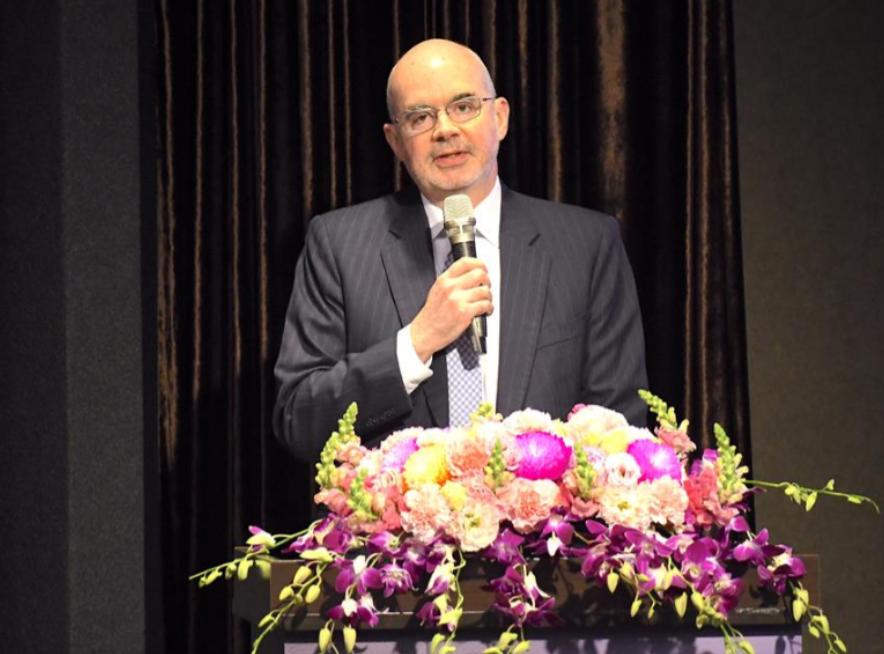 美国在台协会（AIT）发表声明，

4月11日，针对郑丽文访陆，美国在台协会（A