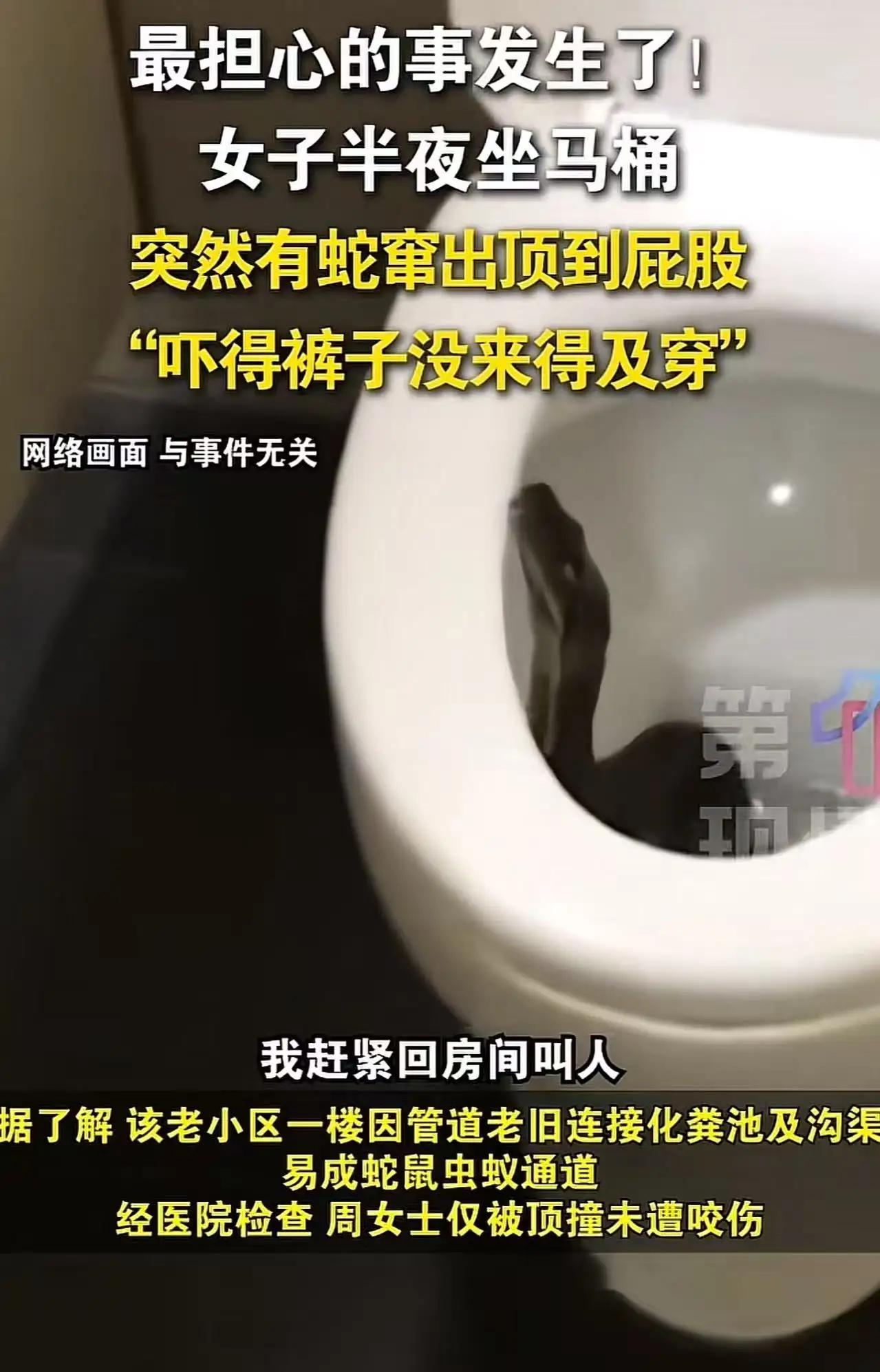 深夜惊魂！无锡，女子半夜上厕所，突然感觉有东西顶自己的“屁眼”，她瞬间被恐惧包围