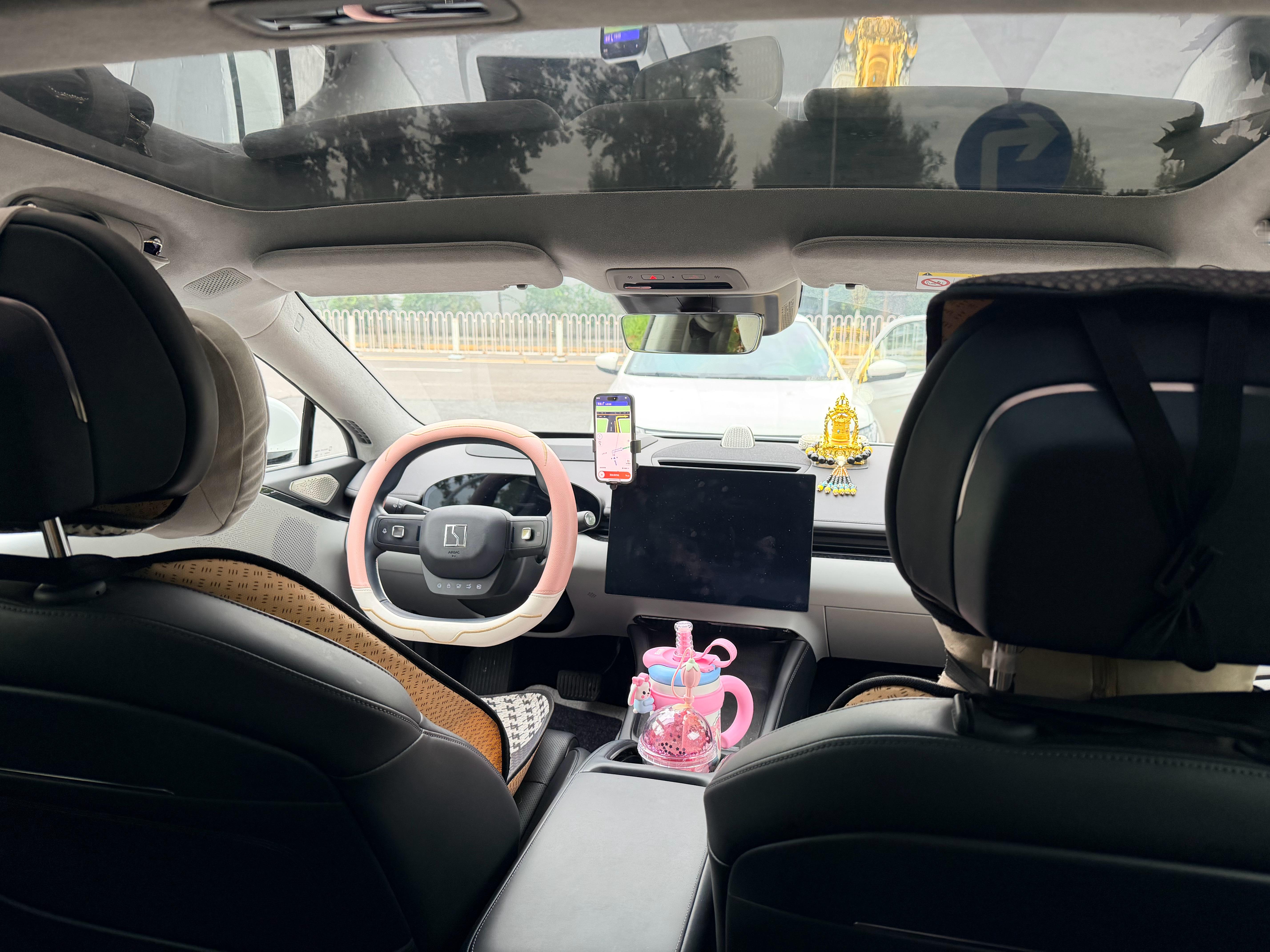滴滴轻享能打到不少高级国产新能源车，极氪我都坐过好几次了，今天又打到了007[d