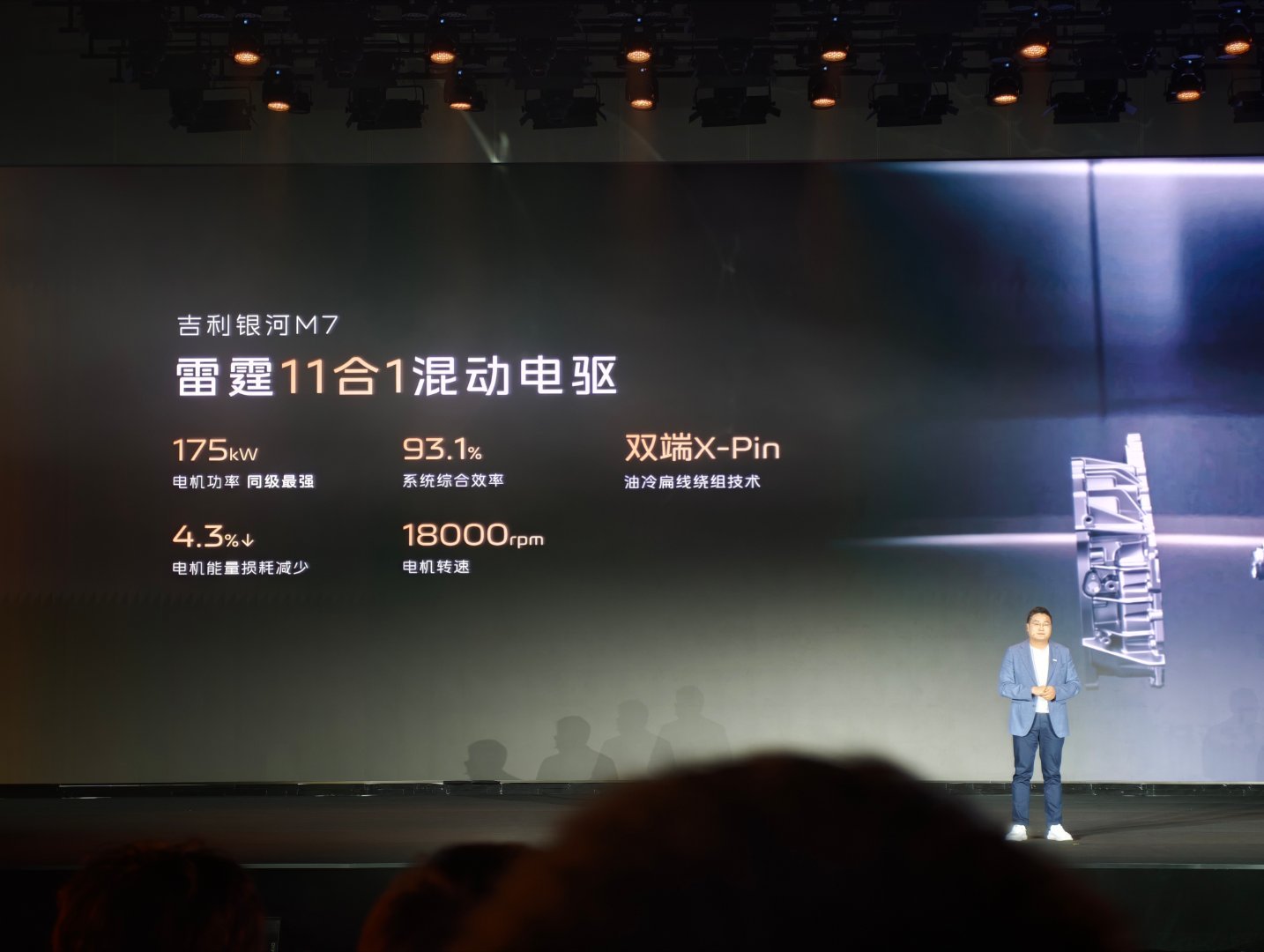 吉利银河M7全系首发搭载神盾金砖电池29.8度电池，225km纯电续航，1730