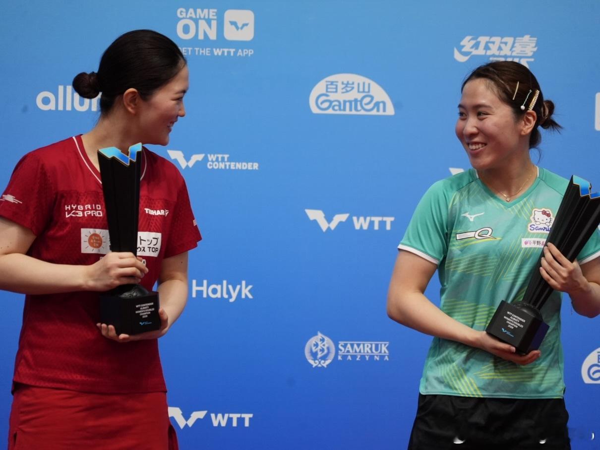 木原美悠：我成功在 WTT Contender 阿拉木图站的双打比赛中夺冠了🏆