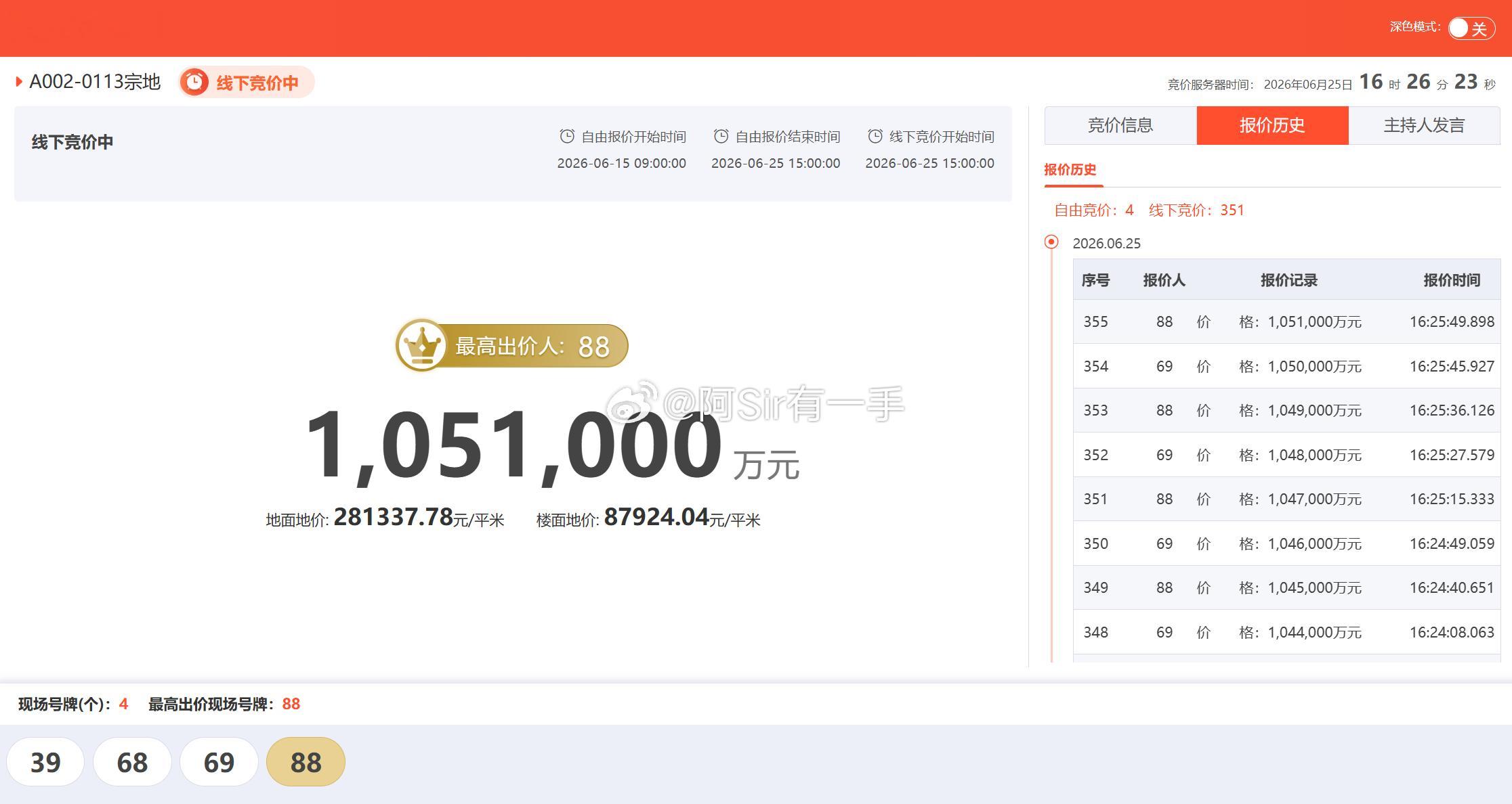 百亿土拍！保利发展105.1亿拿下宝中北街坊，楼面价8.79万：网页链接