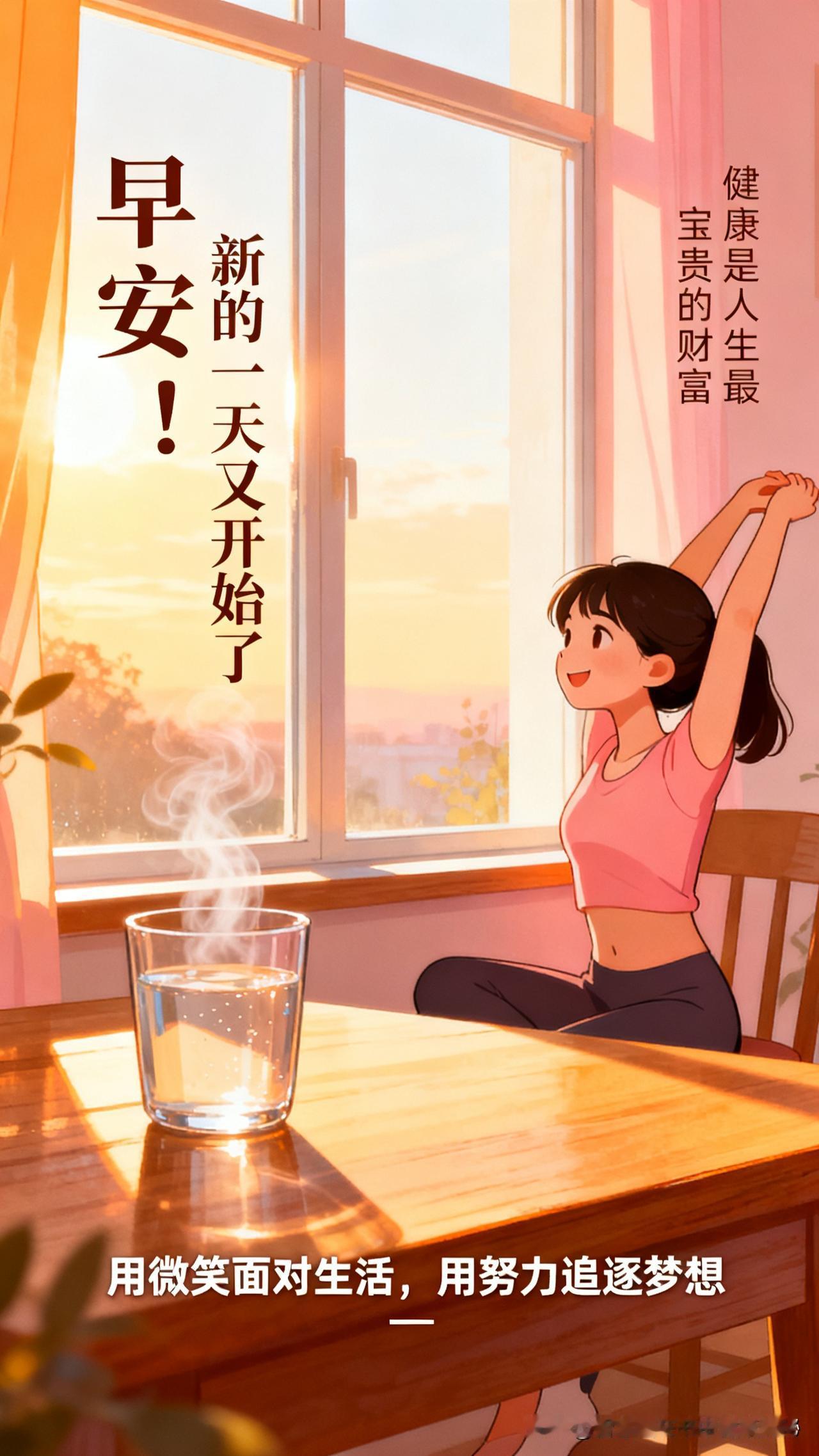 早安！

新的一天又开始了，清晨的阳光洒在窗前，带来无限的希望和能量。无论昨天发
