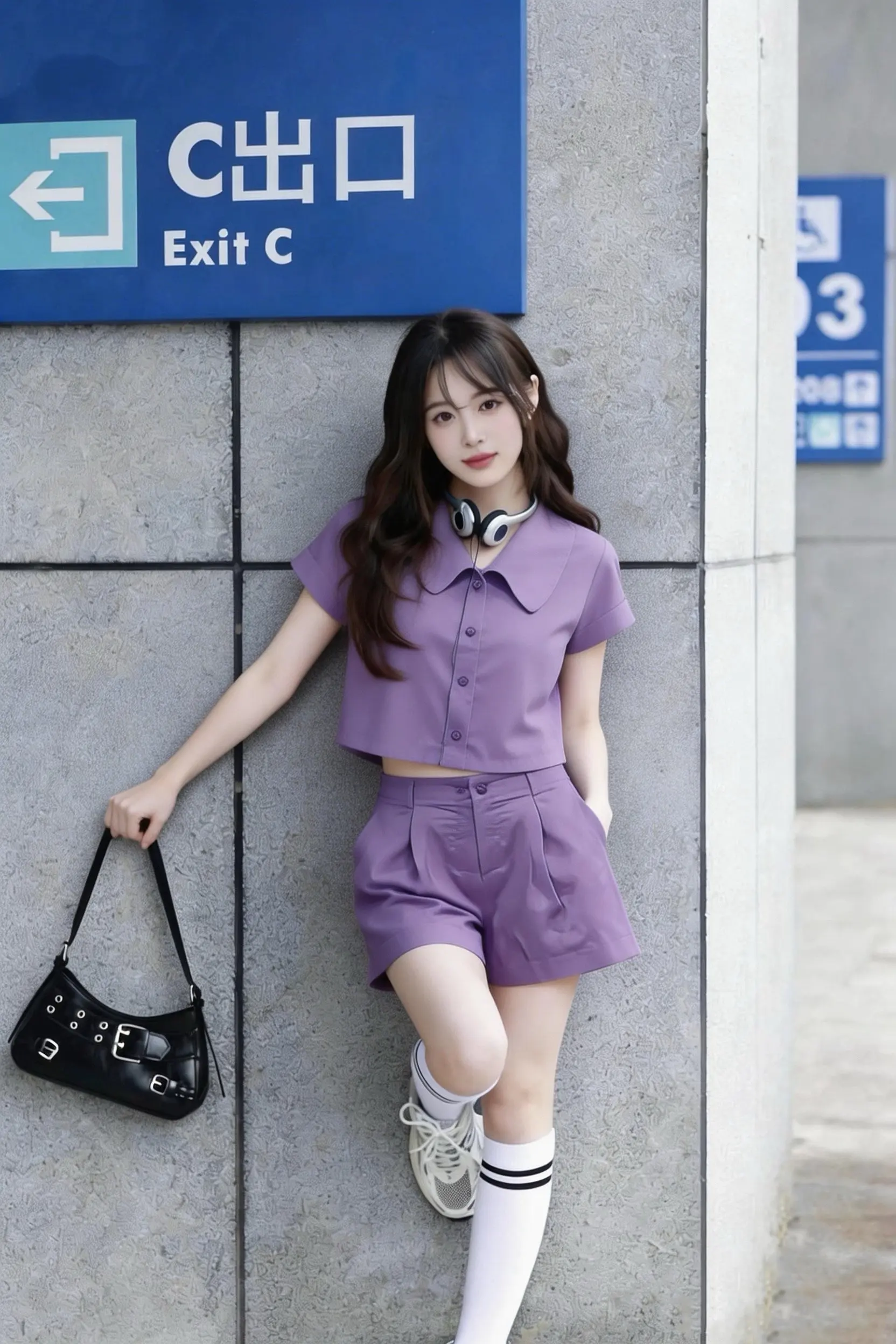 韩系学妹既视感！       谁能拒绝这套芋泥紫套装！甜妹感直接拉满...