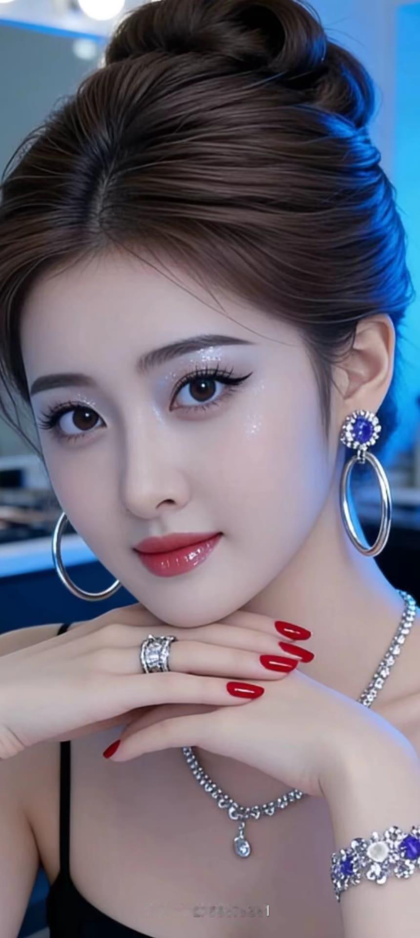 精致妆容，闪耀珠宝，优雅气质，尽显魅力！💄✨💎