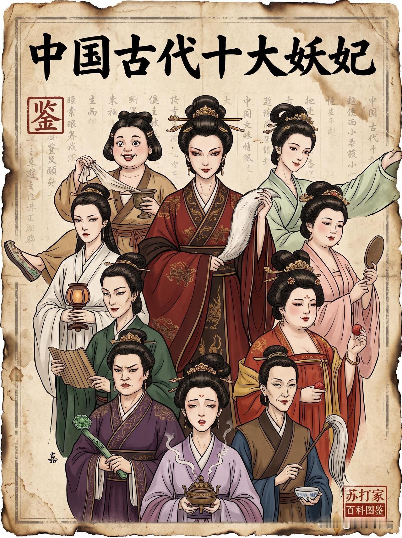 中国古代十大妖妃。是红颜祸水？还是替罪羊？ ​​​