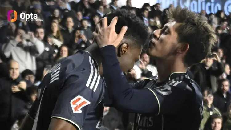 西甲第27轮，皇家马德里客场对阵塞尔塔，上半场居莱尔送出一次助攻，据统计，居莱尔