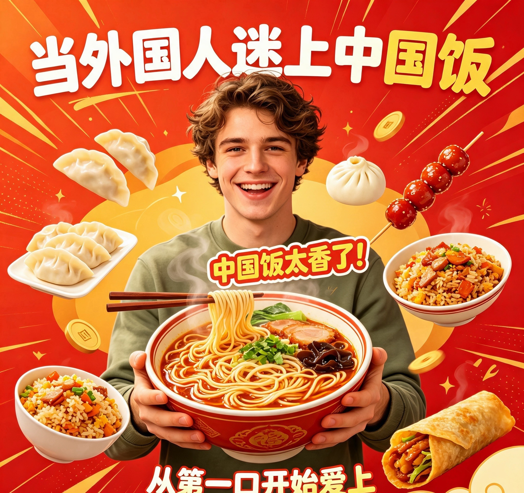 谁能抵挡中式美食！当外国人迷上中国饭，一口家常菜直接沦陷，舌尖的美味跨越国界，美