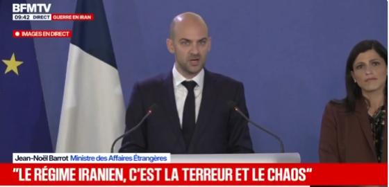 【法国或将加入对伊朗的战争】法国外交大臣让-诺埃尔·巴罗表示，巴黎已准备好加入沙