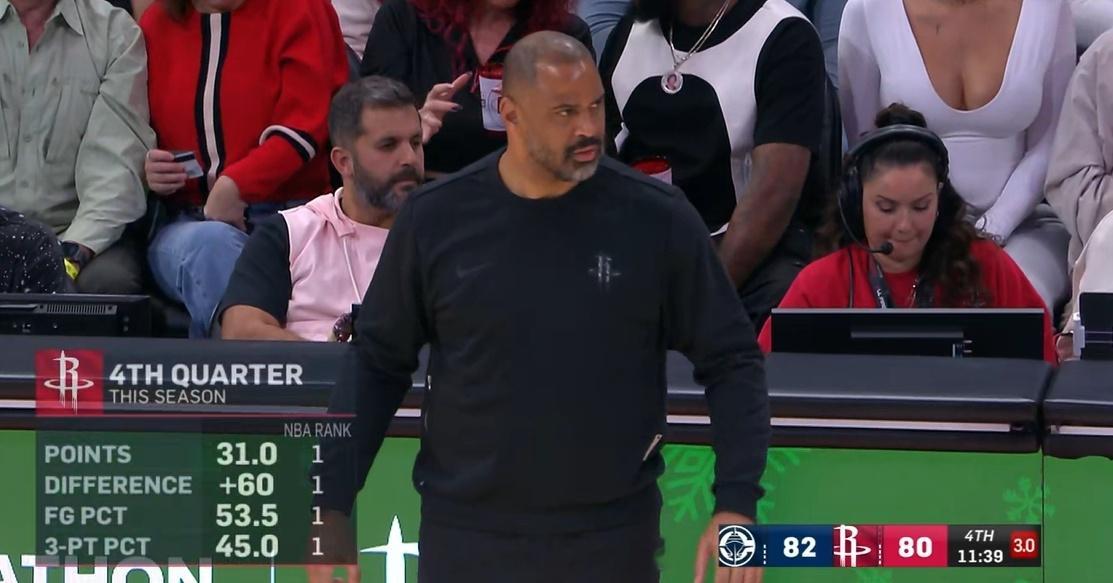 火箭本赛季未节场均31分联盟最多！火箭末节数据：得分31.0联盟第一总净胜分+6