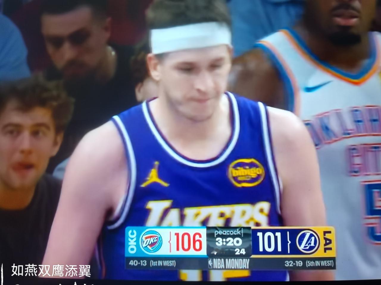 小里弗斯确实不值顶薪

        湖人主场110-119，输给雷霆。排名M