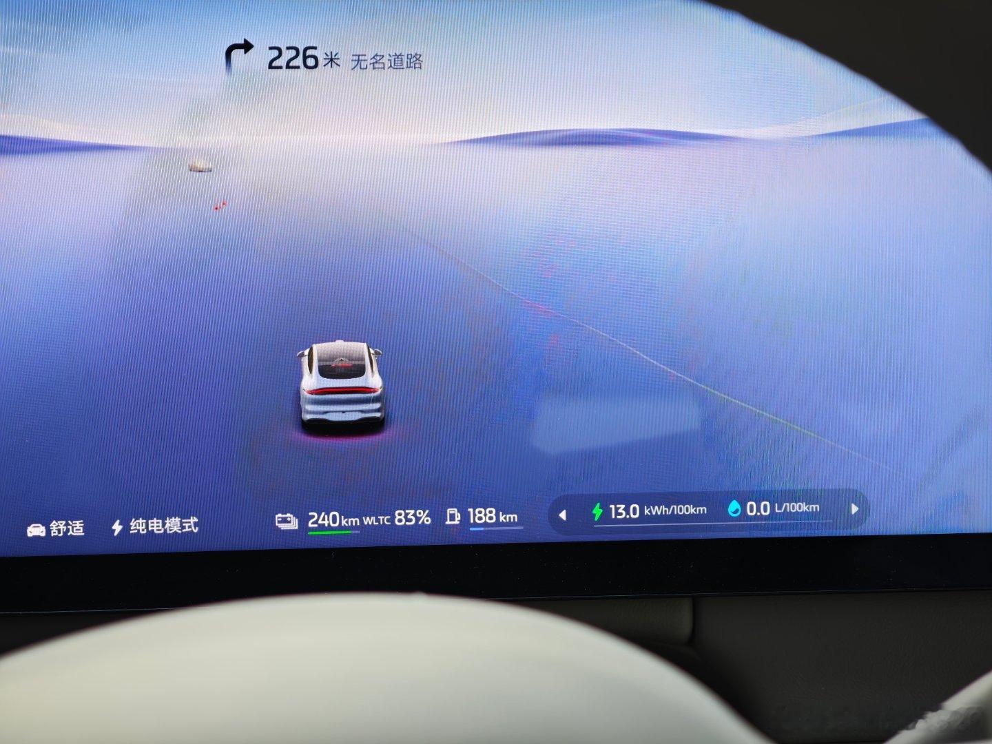 83%电量出发，看看返程电耗 