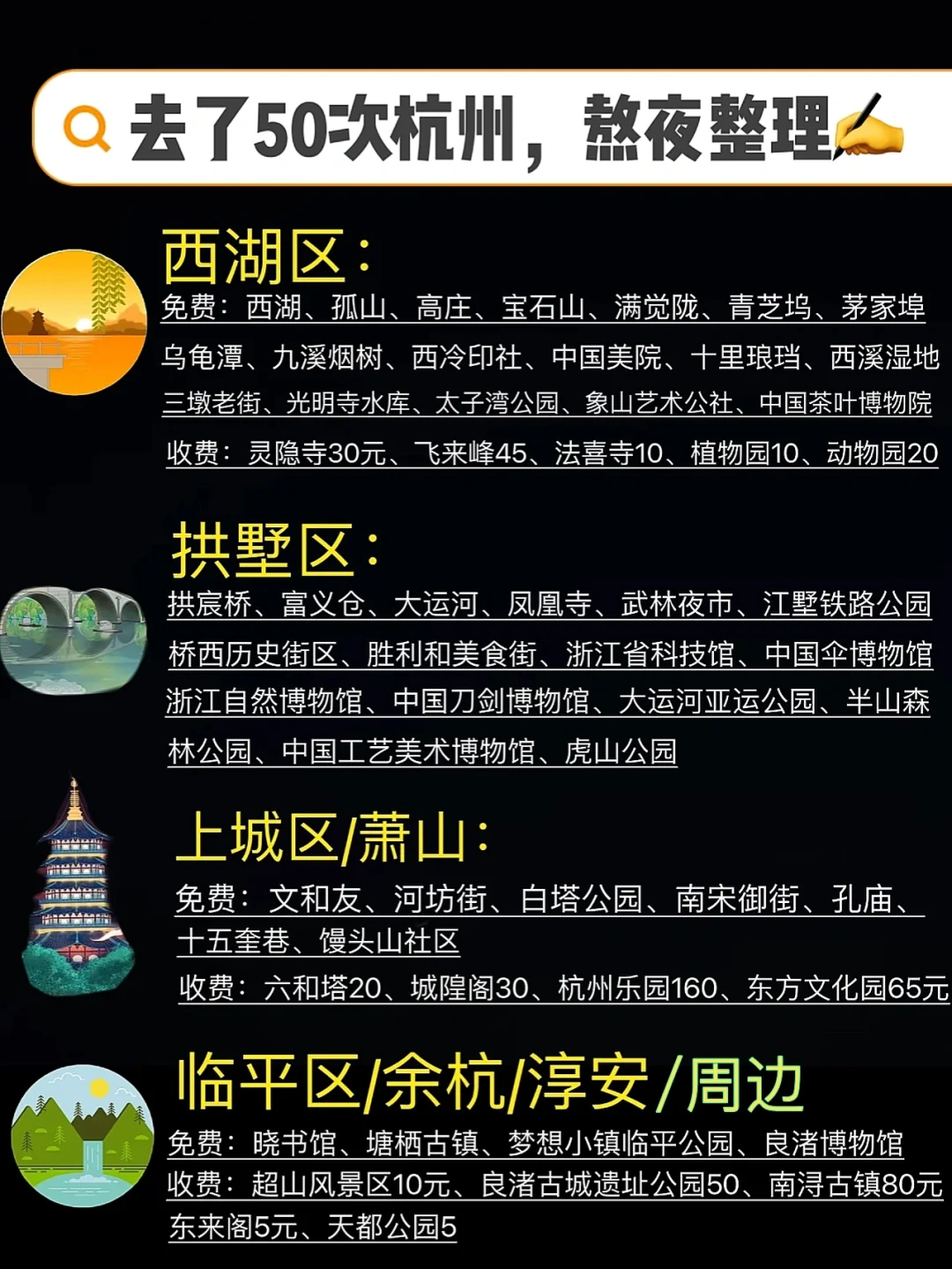 熬夜5天整理的杭州攻略😭收藏这一篇就够了