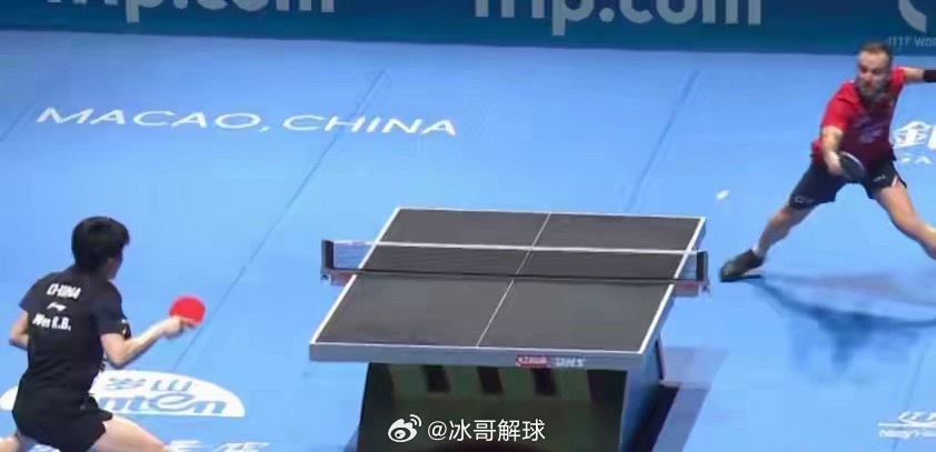 4月1日澳门世界杯，温瑞博3-0（11-8、14-12、11-9）横扫法国奥运季
