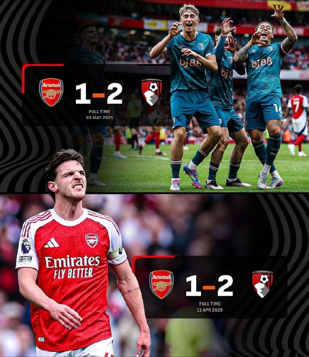 阿森纳1比2伯恩茅斯 阿森纳  阿特塔真不适合做豪门教练，如果英超也丢了，直接辞