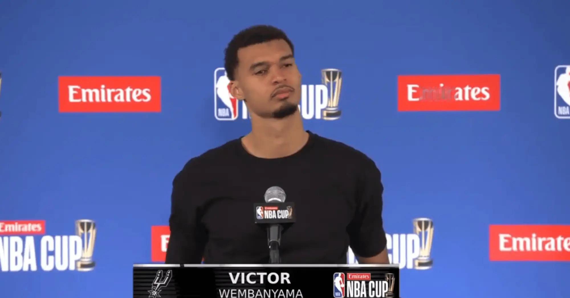 respect文班，生活永远大于篮球🙏据马刺随队记者Jared Weiss报道