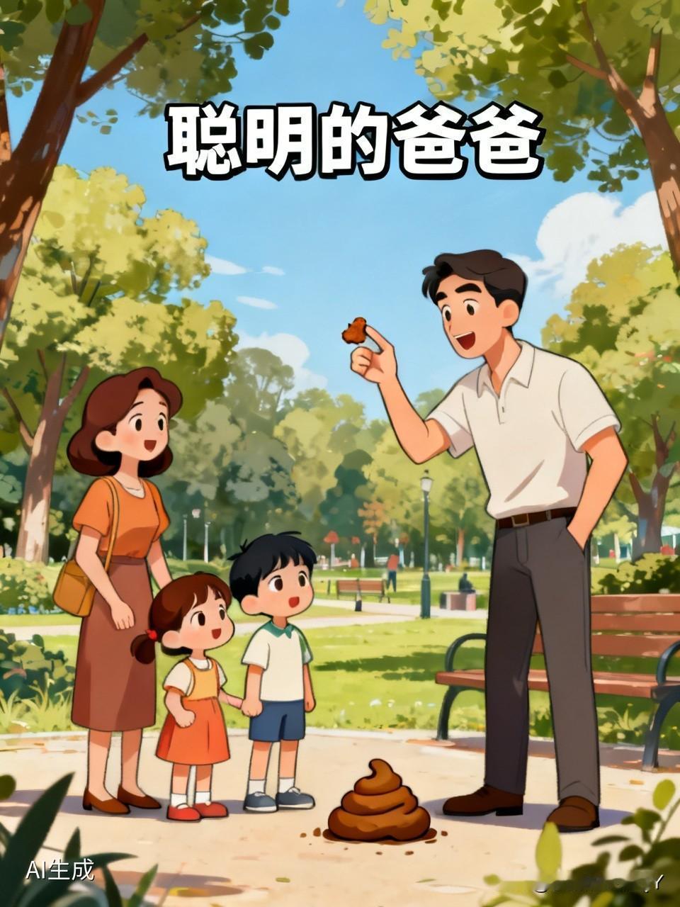 一篇小学生作文《聪明的爸爸》火了。
我有个聪明的爸爸。上周六早上，爸爸妈妈和我一