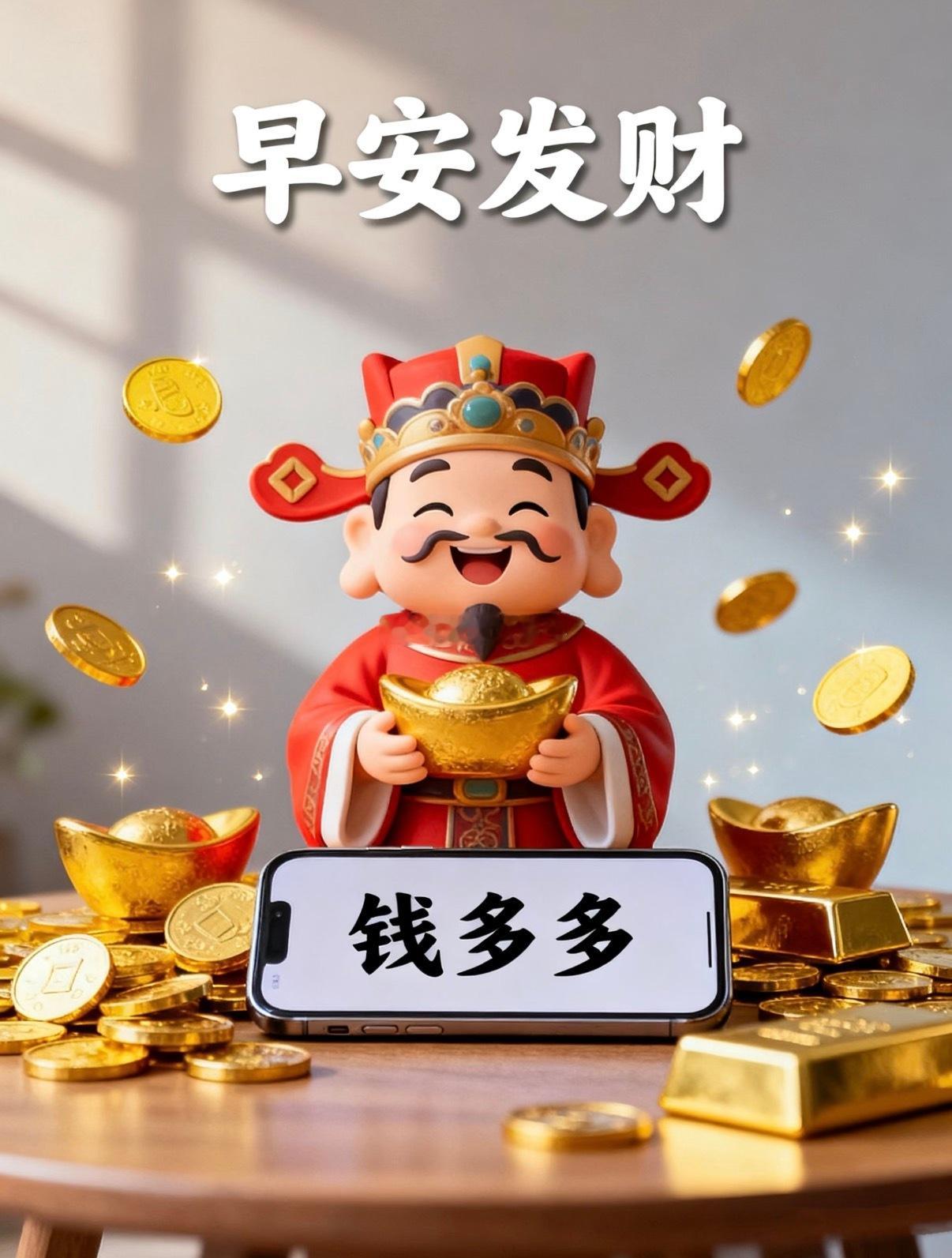 周三，兄弟们早上好。点赞打卡评论，气氛搞起来，财运滚滚来。黄金金价积存金黄金