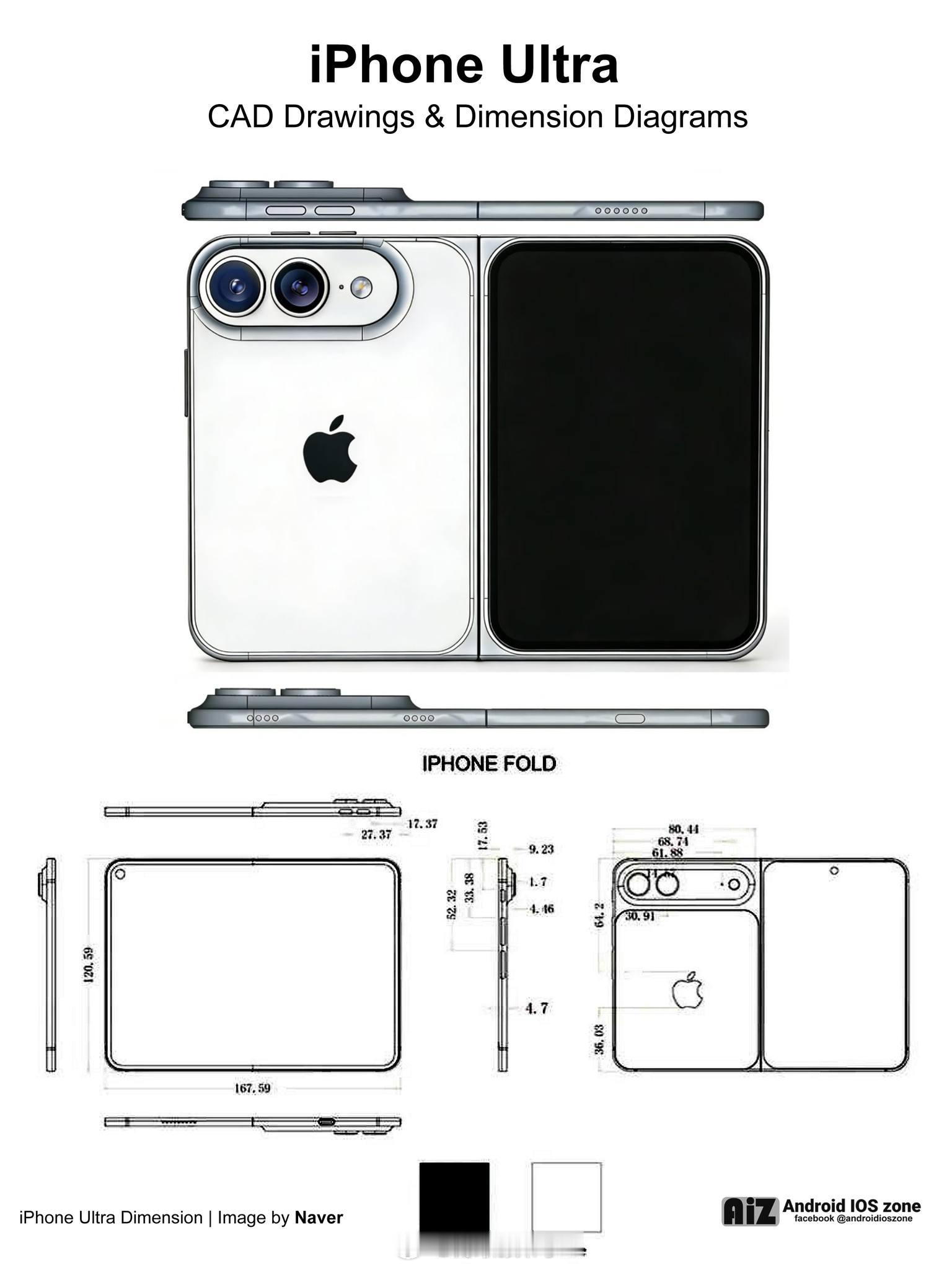 iPhoneFold疯狂秀刀法 重点就五点取消自定义操作按键与静音拨片、舍弃Ma