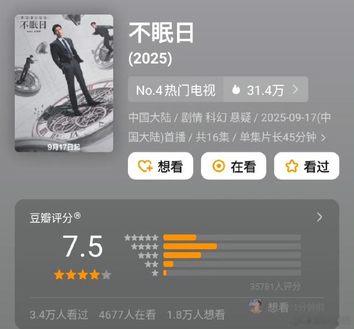所以《不眠日》为什么播成那样 ​​​
